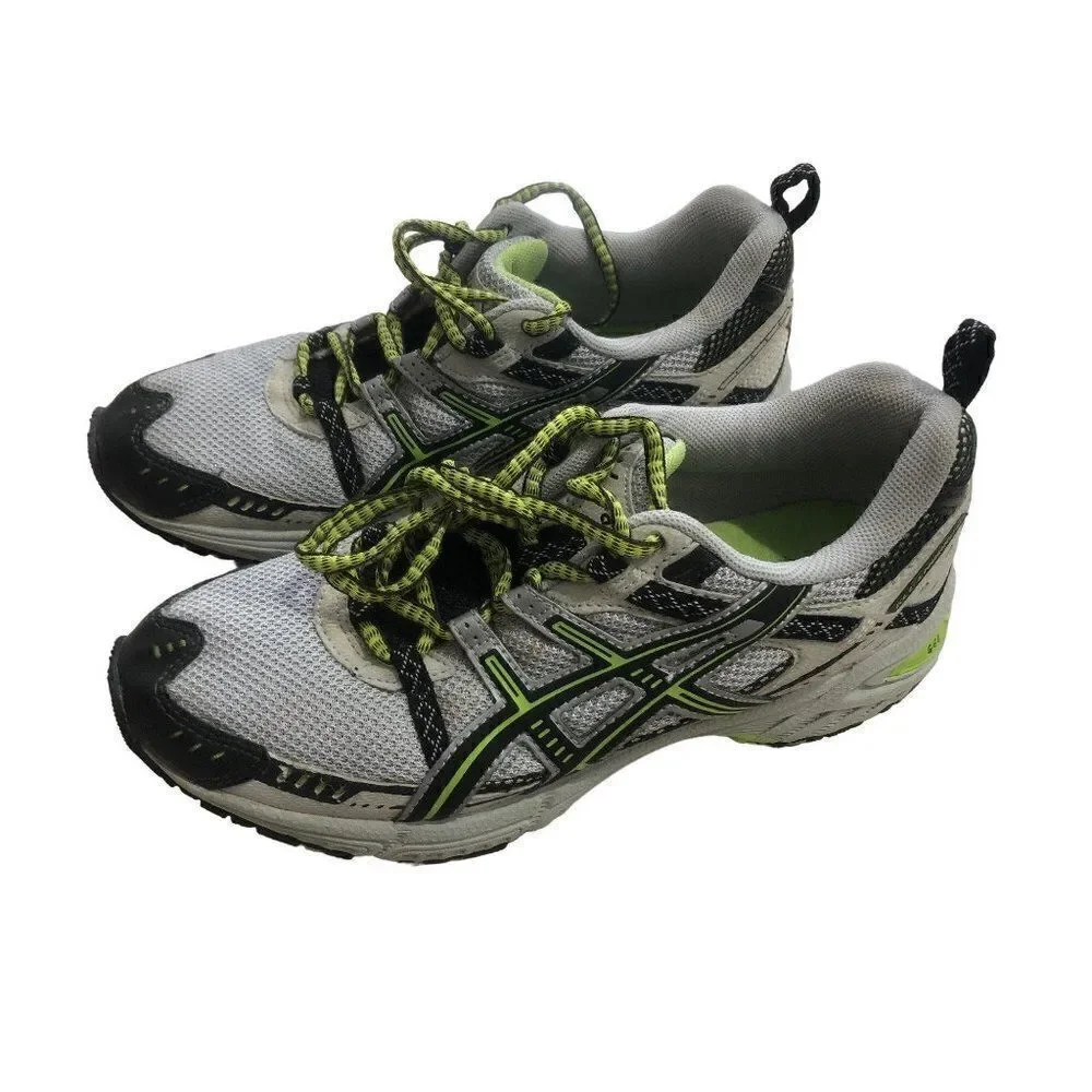 ASICS Gel Enduro 6 Lightning Raven Grey Green Womens Athletic Running Shoes 8